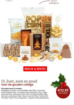Makro Zoet, zout en goud Voor de gouden collega aanbieding