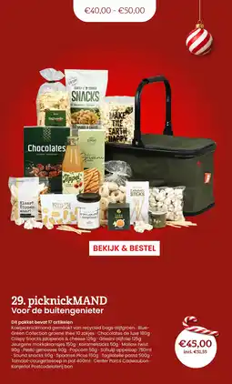 Makro picknickMAND Voor de buitengenieter aanbieding