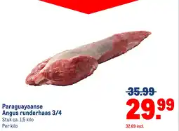 Makro Paraguayaanse Angus runderhaas 3/4 aanbieding