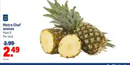 Makro Metro Chef ananas aanbieding