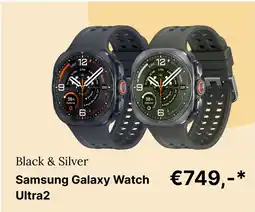 De Online Drogist Black & Silver Samsung Galaxy Watch Ultra2 aanbieding
