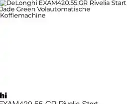 EP DeLonghi EXAM420.55.GR Rivelia Start Jade Green Volautomatische Koffiemachine aanbieding