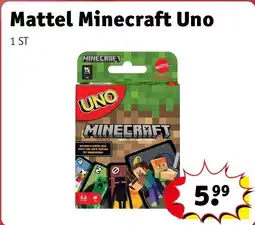 Kruidvat Mattel Minecraft Uno aanbieding