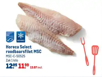 Makro Horeca select roodbaarsfilet msc aanbieding