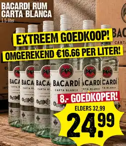 Super Dirck 3 Bacardi Rum Carta Blanca aanbieding