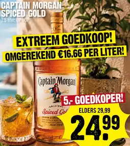 Super Dirck 3 Captain Morgan Spiced Gold aanbieding