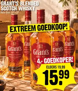 Super Dirck 3 Grant's Blended Scotch Whisky aanbieding