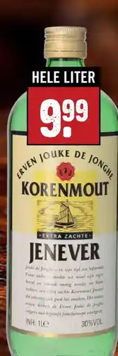 Dirck 3 Korenmout Jenever aanbieding