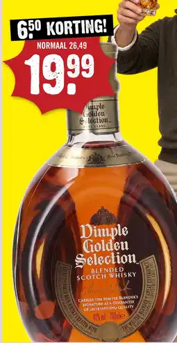 Dirck 3 Dimple Golden Selection Whisky aanbieding
