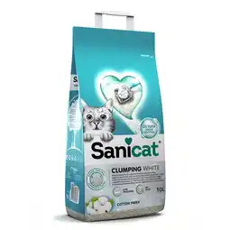 Zooplus 10l Sanicat Fris Katoen Klonterende Kattenbakvulling aanbieding