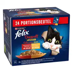 Zooplus 3 + 1 gratis! Felix natvoer voor katten of Felix kattensnacks - Vlees selectie (96 x 85 g) aanbieding