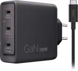 Coolblue Lenovo Multi-port Usb C 100W GaN Oplader aanbieding