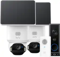Coolblue Anker eufy SoloCam E42 Duo Pack + Video Doorbell E340 + Chime aanbieding