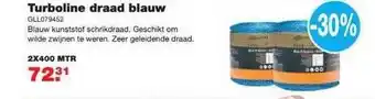 De Boer Drachten Turboline draad blauw aanbieding