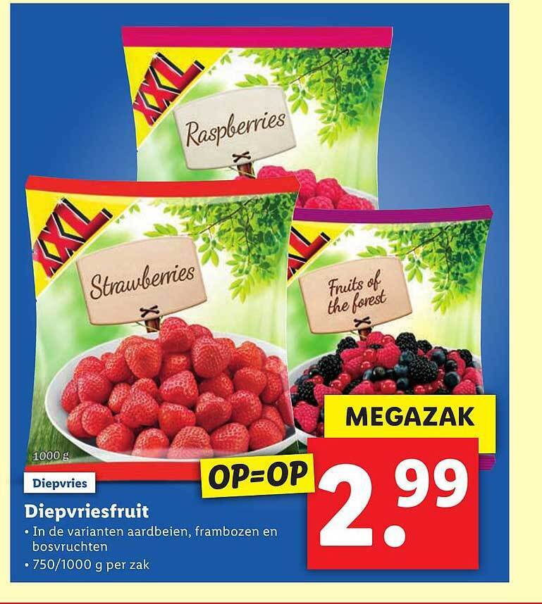 Diepvriesfruit aanbieding bij Lidl