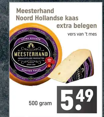 Dagwinkel Meesterhand noord hollandse kaas extra belegen aanbieding