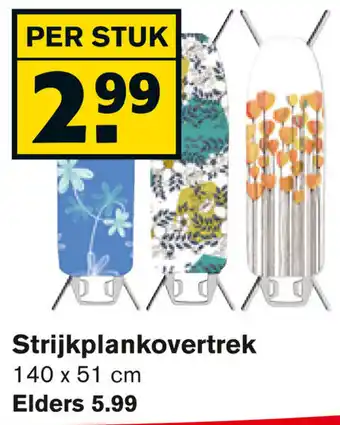 Hoogvliet Strijkplankovertrek 140x51 cm aanbieding