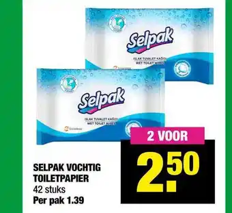 Big Bazar Selpak vochtig toiletpapier aanbieding