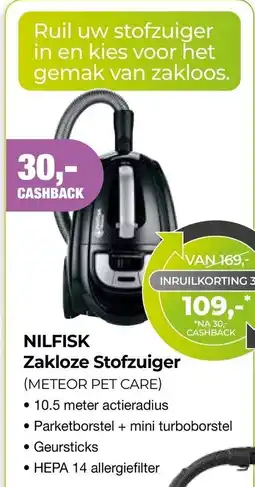 EP Beerepoot Nilfisk zakloze stofzuiger aanbieding