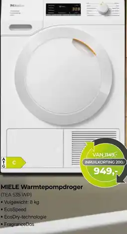 EP Beerepoot Miele Warmtepompdroger (TEA 535 WP) aanbieding