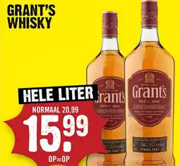 Dirck 3 Grant's whisky aanbieding