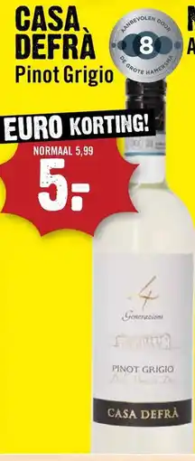 Dirck 3 Casa Defrâ Pinot Grigio aanbieding