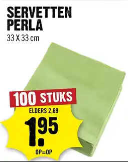 Dirck 3 SERVETTEN PERLA aanbieding