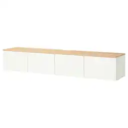 IKEA BestÅ Tv-meubel met deuren, wit/lappviken wit, 240x42x40 cm aanbieding