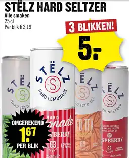 Dirck 3 Stëlz hard seltzer aanbieding
