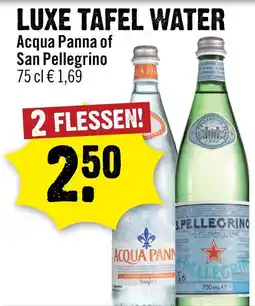Dirck 3 Luxe tafel water aanbieding