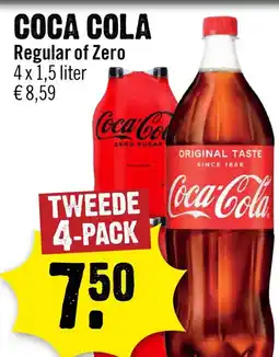 Dirck 3 Coca cola regular of zero aanbieding