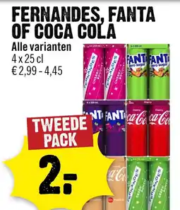 Dirck 3 Fernandes, fanta of coca cola aanbieding