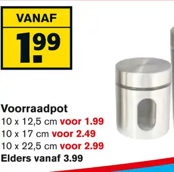 Hoogvliet Voorraadpot 10x12.5 aanbieding