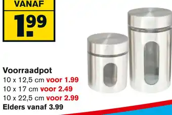 Hoogvliet Voorraadpot 10x17 cm aanbieding