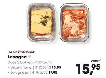 HANOS Lasagna 400g aanbieding