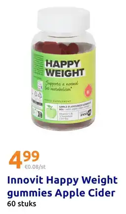 Action Innovit Happy Weight gummies Apple Cider aanbieding