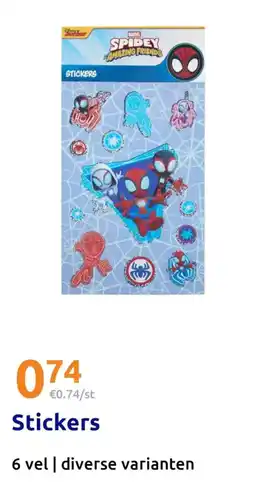 Action Stickers aanbieding