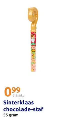 Action Sinterklaas chocolade-staf aanbieding