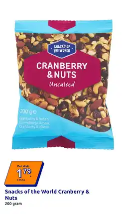 Action Snacks of the World Cranberry & Nuts aanbieding