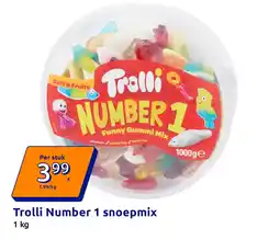 Action Trolli Number 1 snoepmix aanbieding
