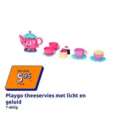 Action Playgo theeservies met licht en geluid aanbieding
