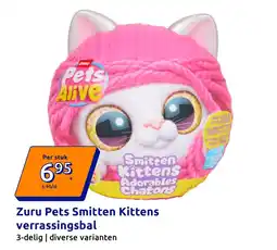 Action Zuru Pets Smitten Kittens verrassingsbal aanbieding