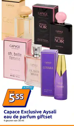 Action Capace Exclusive Aysali eau de parfum giftset aanbieding