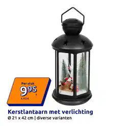 Action Kerstlantaarn met verlichting aanbieding
