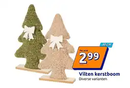 Action Vilten kerstboom aanbieding