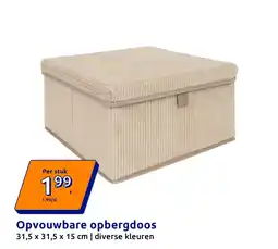 Action Opvouwbare opbergdoos aanbieding