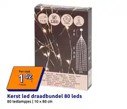 Action Kerst led draadbundel 80 leds aanbieding