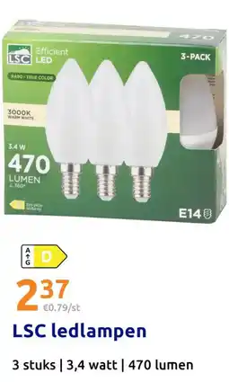 Action LSC ledlampen aanbieding