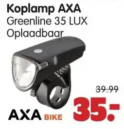 Plentyparts AXA BIKE Koplamp AXA Greenline 35 LUX aanbieding
