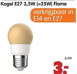 Plentyparts Kogel E27 3,5W (=25W) Flame aanbieding